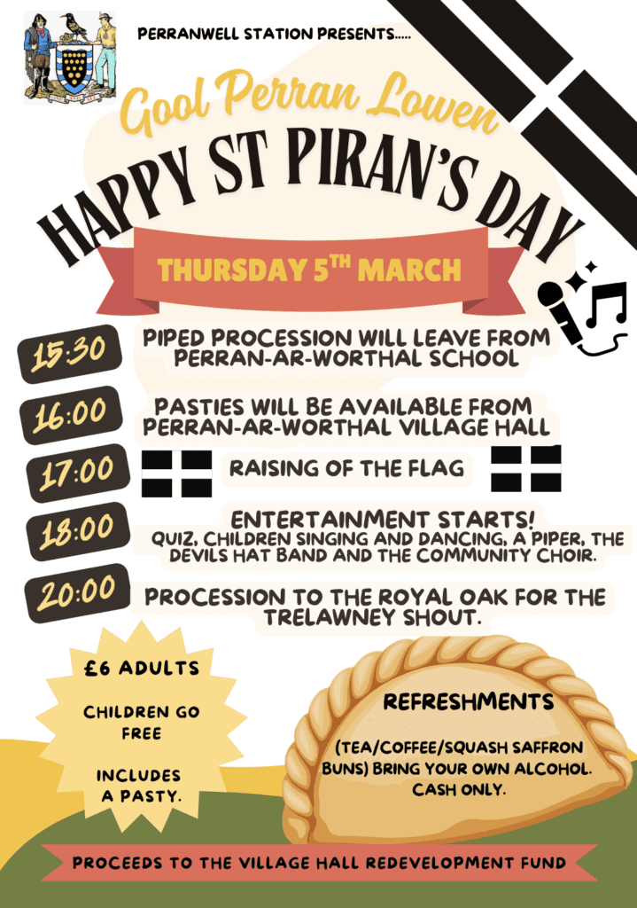 St Piran's Day poster